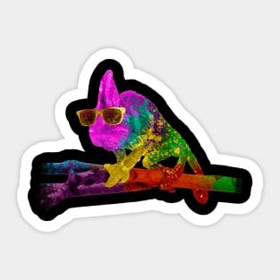 Funny Chameleon Sticker